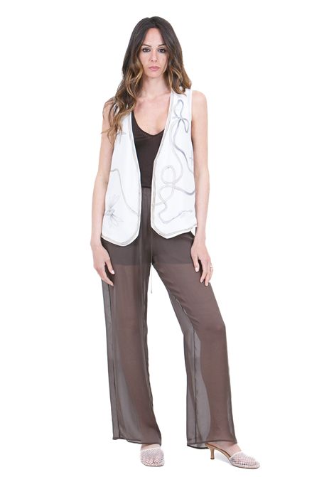 HAND PAINTED ALYSI | Gilet | 216812-P6202BURRO