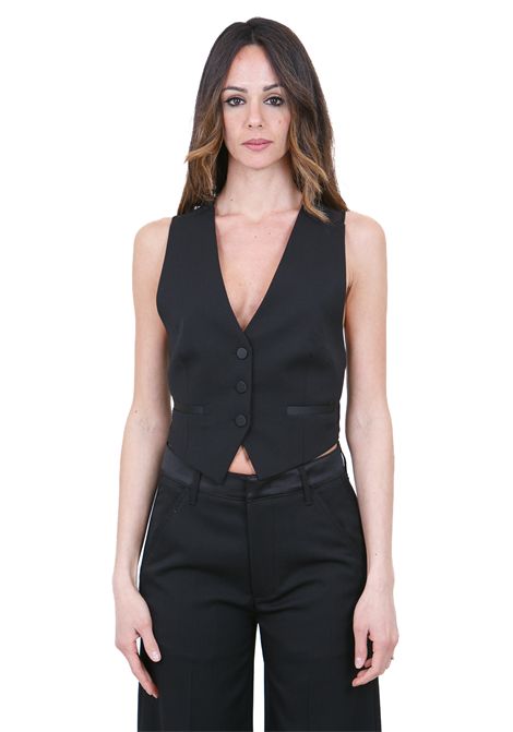 SLIM IN GABARDINA DONDUP | Gilet | DJ763WFH188DXXXC999