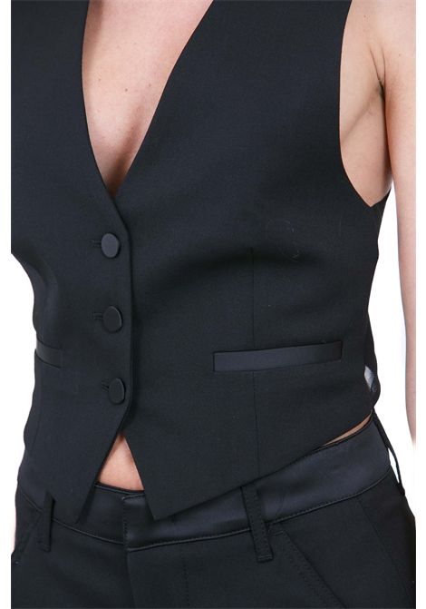 SLIM IN GABARDINA DONDUP | Gilet | DJ763WFH188DXXXC999