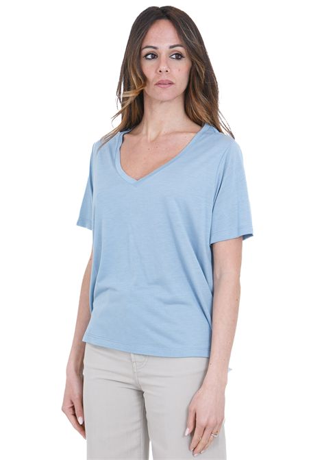 SCOLLO A V MODAL SETA DONDUP | T- Shirt | DS069JF0349DXXX858