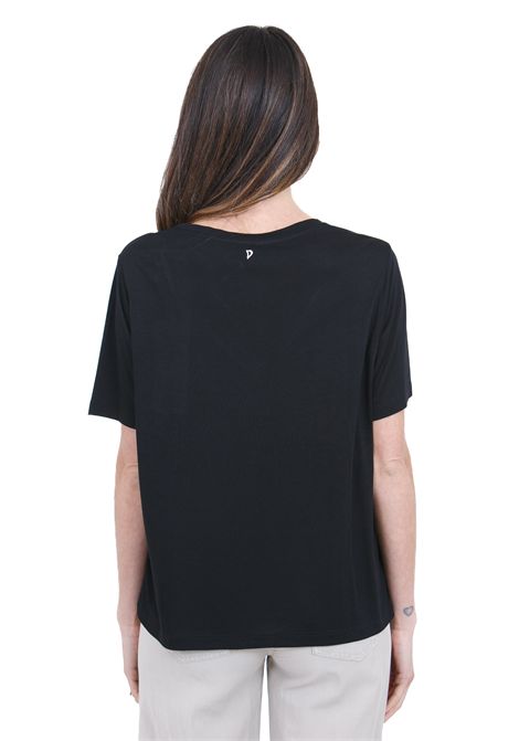 SCOLLO A V MODAL SETA DONDUP | T- Shirt | DS069JF0349DXXX999