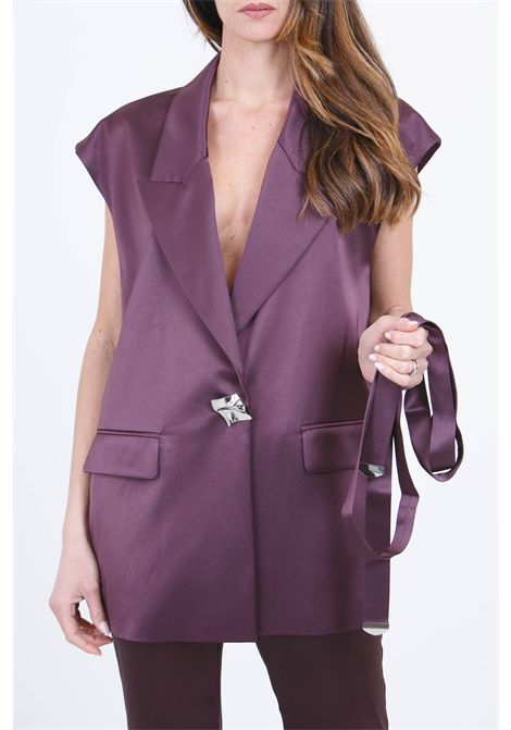 SATIN PINKO | Blazer | MELANZANA-106585-A1Y5R57