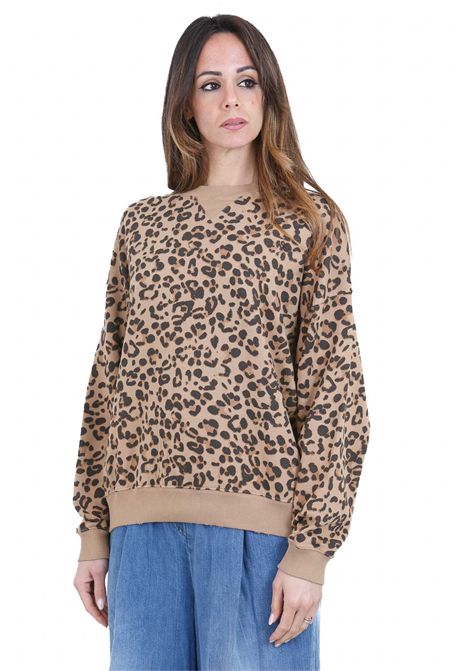 LEOPARDO SEMICOUTURE | Felpe | DEIENE-Y6SP07MAC27